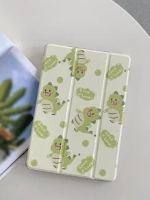恐龍圖案保護套適用於iPad - 綠色 - 查看 3
