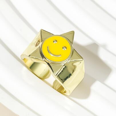 Star Decor Cuff Ring