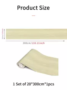 1卷木紋防水自黏式地板貼紙 - 米色 - 查看 7
