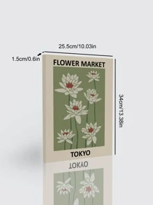 Lotus Pattern Framed Painting - Multicolor - View 5