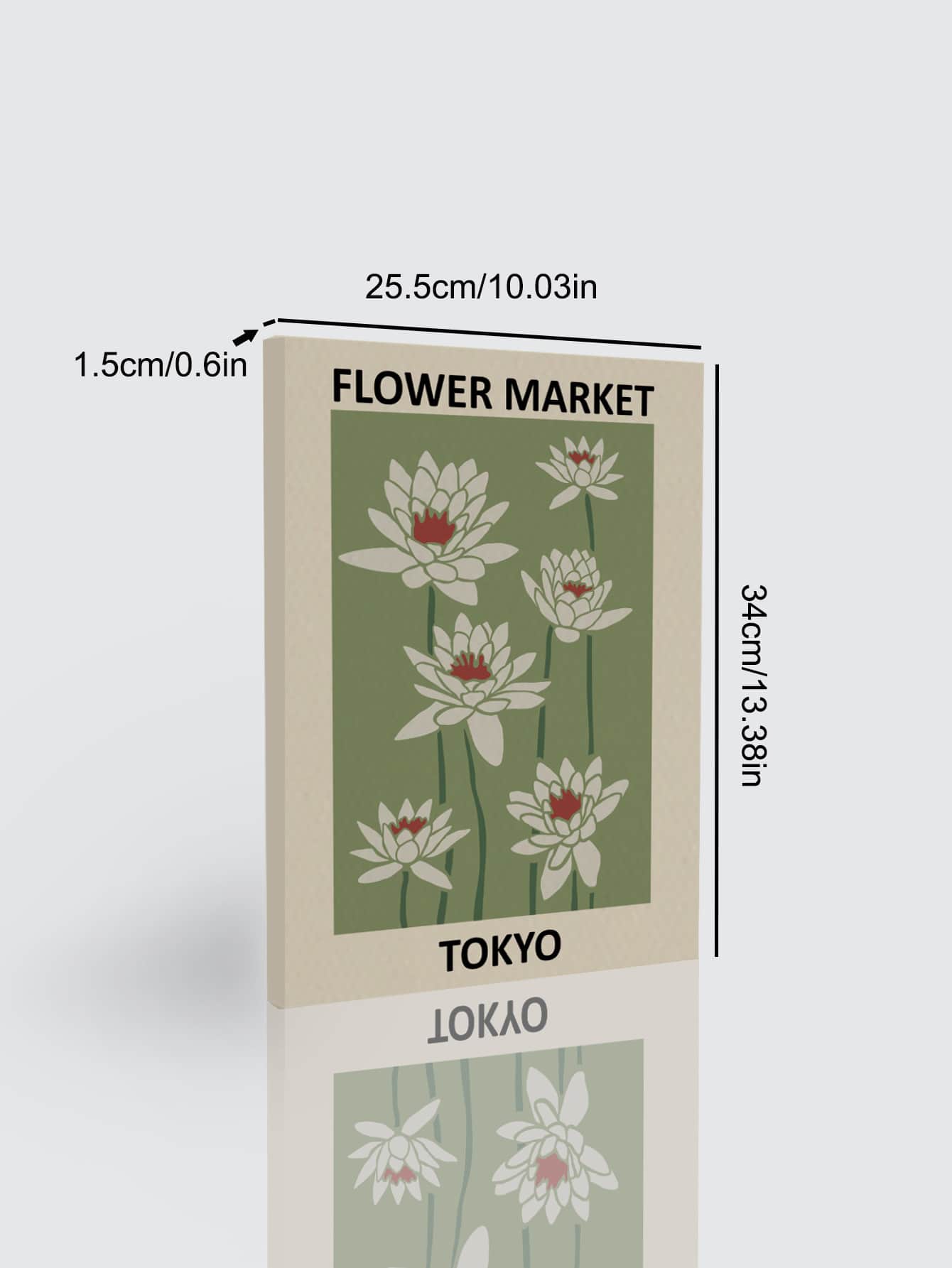 蓮花紋裱框畫 - 彩色 - 查看 5