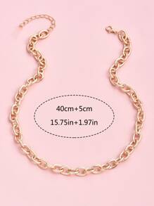 Chuỗi vòng cổ tối giản - Vàng - Xem 5