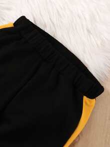 Toddler Boys Colourblock Letter Graphic Sweatshirt & Joggers - Multicolor - View 3