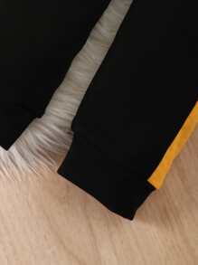 Toddler Boys Colourblock Letter Graphic Sweatshirt & Joggers - Multicolor - View 4