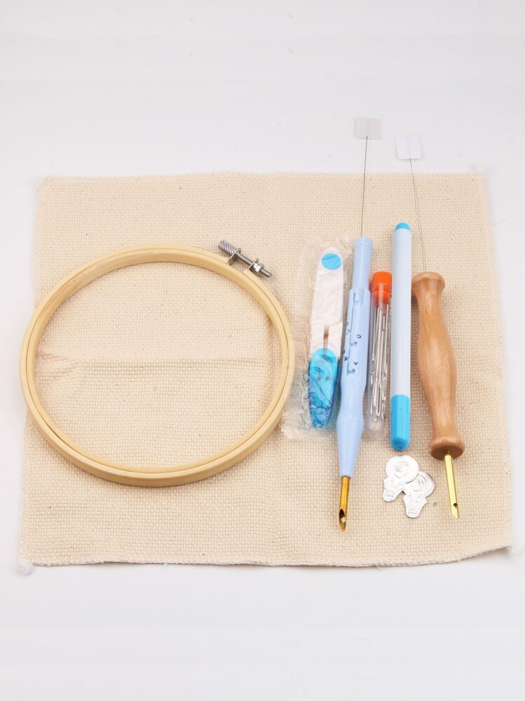 9入組手工刺繡工具套裝 - 彩色 - 查看 1