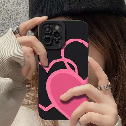 Heart Print Phone Case