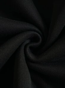 SHEIN EZwear Quần áo thể thao nữ màu trơn Giải trí - màu đen - Xem 6