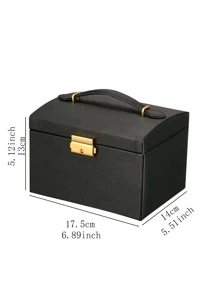 Hộp lưu trữ đồ trang sức nhiều lưới 1 cái - màu đen - Xem 6