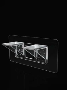 2pcs/pack Large Size Strong Support Hooks For Fixing Cabinet Board Anti-slip Layer Board Support Without Drilling - Clear - View 4