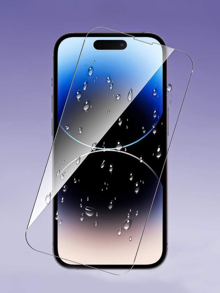 2 片高清保護強化膜和 2 片鏡頭保護膜相容於 iPhone 15/15Pro/15Plus/15Promax - 無色 - 查看 2