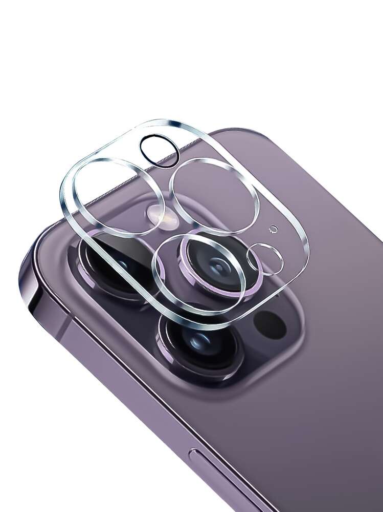 2 片高清保護強化膜和 2 片鏡頭保護膜相容於 iPhone 15/15Pro/15Plus/15Promax - 無色 - 查看 4