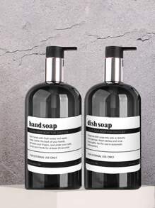 2pcs 500ml Lotion Dispenser - Black - View 1