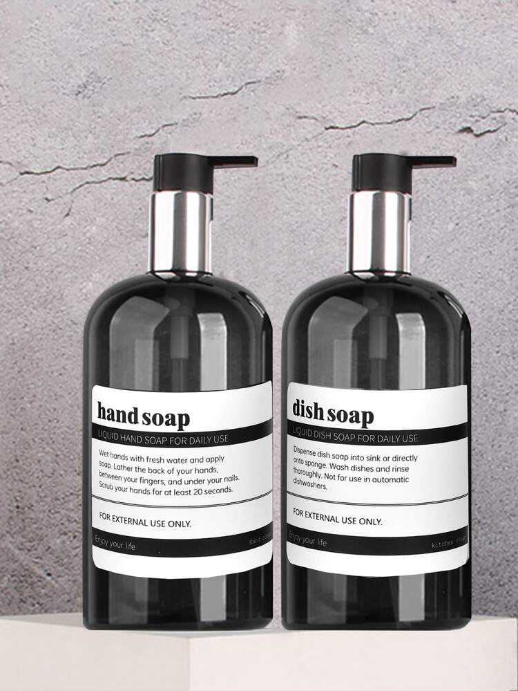 2 hộp đựng kem dưỡng da 500ml - màu đen - Xem 1