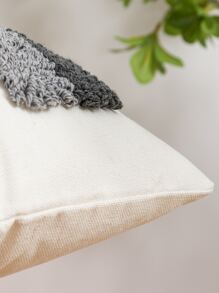 1pc Tufted Decor Cushion Cover Without Filler - Grey - View 4
