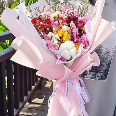 10/20 ชิ้น กระดาษห่อดอกไม้สีทึบกันน้ำ, วัสดุห่อของขวัญ