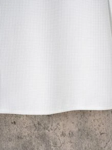 男士素色前排扣襯衫 - 白色 - 查看 6