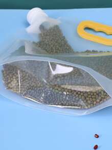 1pc Clear Food Storage Bag - Clear - View 4