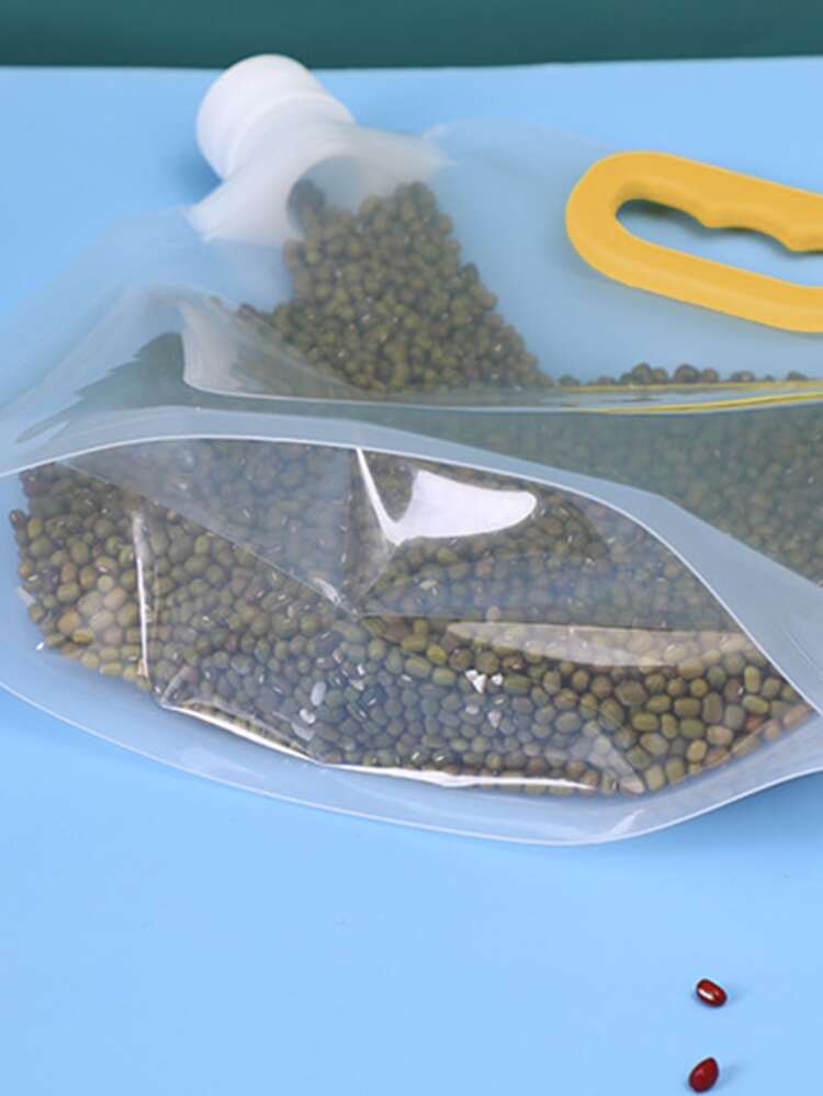 1pc Clear Food Storage Bag - Clear - View 4