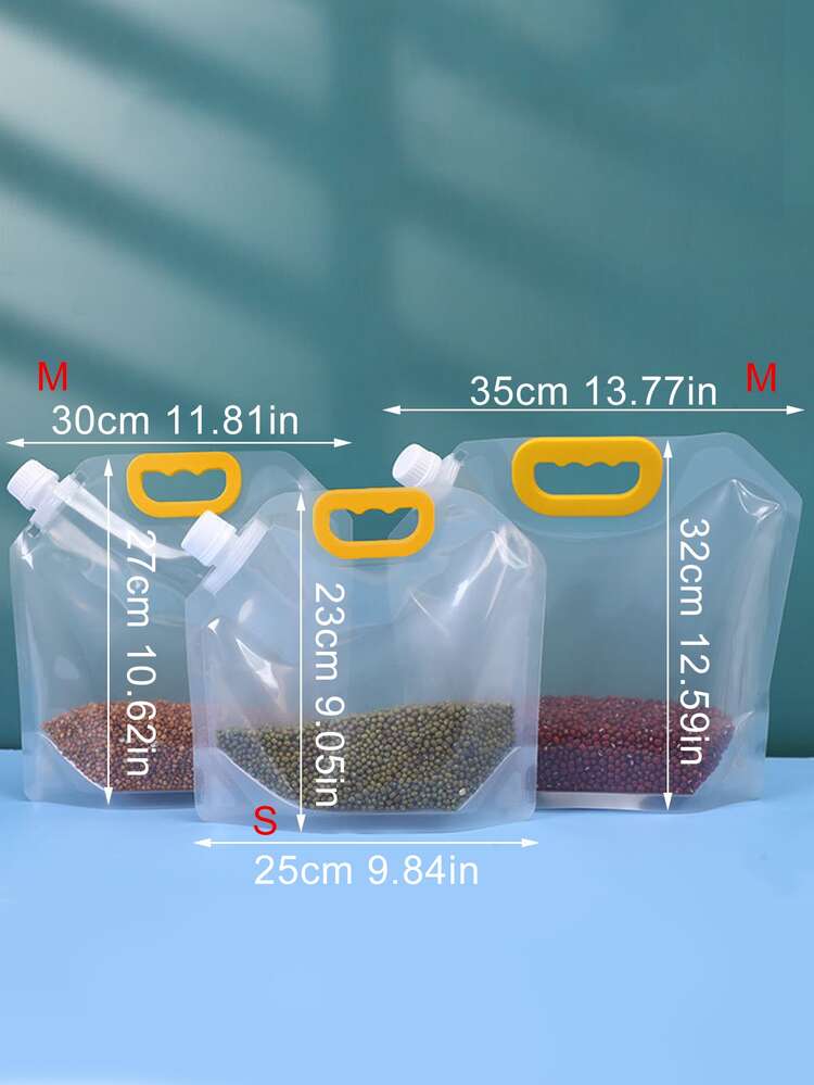 1pc Clear Food Storage Bag - Clear - View 2