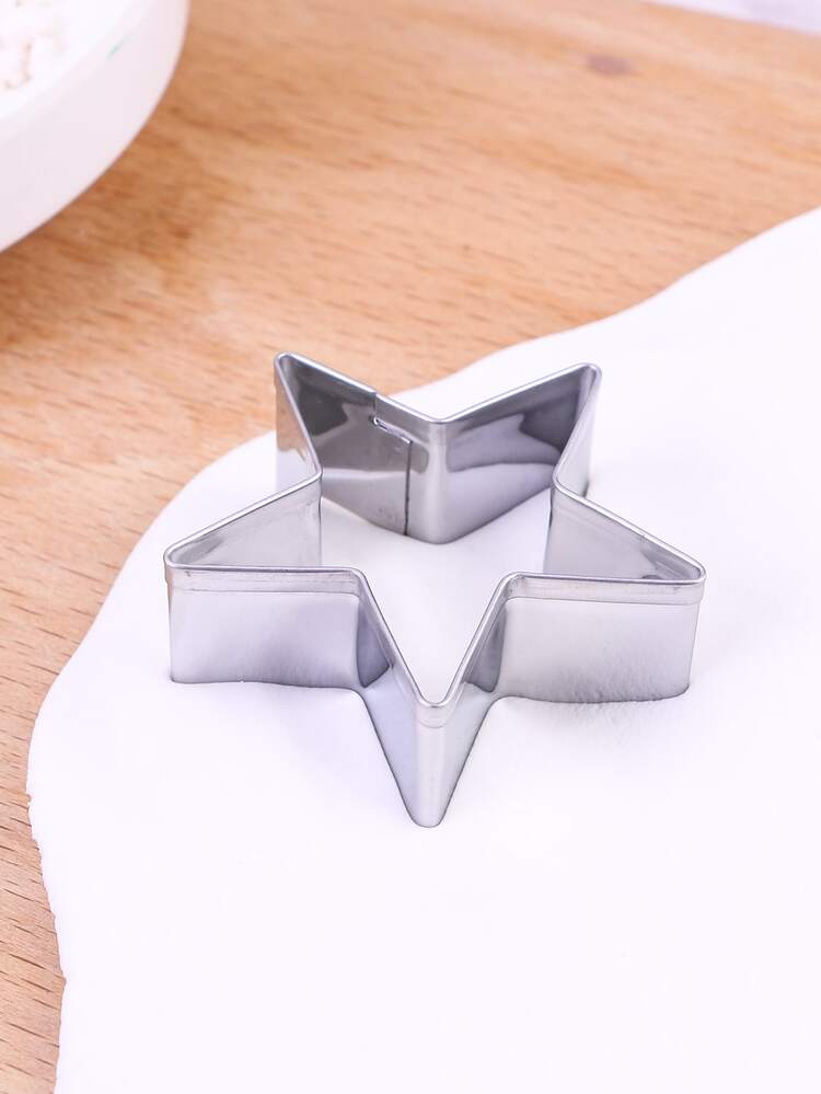 5pcs Star Design Cookie Cutter - Silver - View 4
