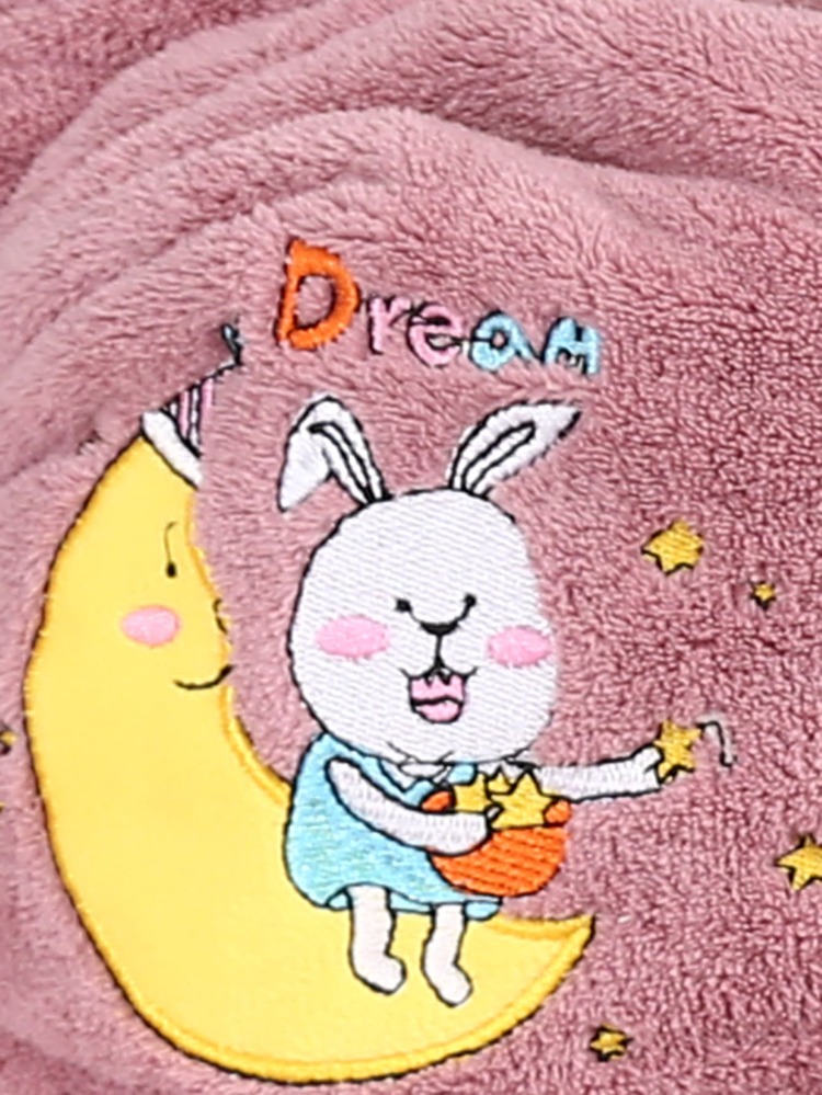 1 pieza Toalla de cabello conejo con bordado - Morado - Añade 6