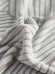 1pc Jacquard Stretchy Dining Chair Slipcover - Grey - View 5