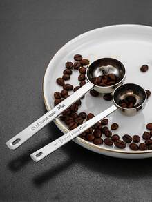 1入組字母細節咖啡勺 - 銀色 - 查看 2