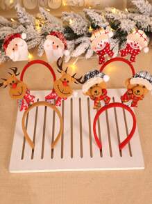 1pc Giáng sinh Elk & Snowman Trang trí cho bữa tiệc ngẫu nhiên Băng đô - Nhiều màu - Xem 1