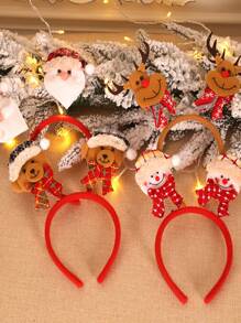 1pc Giáng sinh Elk & Snowman Trang trí cho bữa tiệc ngẫu nhiên Băng đô - Nhiều màu - Xem 7