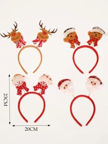 1pc Giáng sinh Elk & Snowman Trang trí cho bữa tiệc ngẫu nhiên Băng đô - Nhiều màu - Xem 8