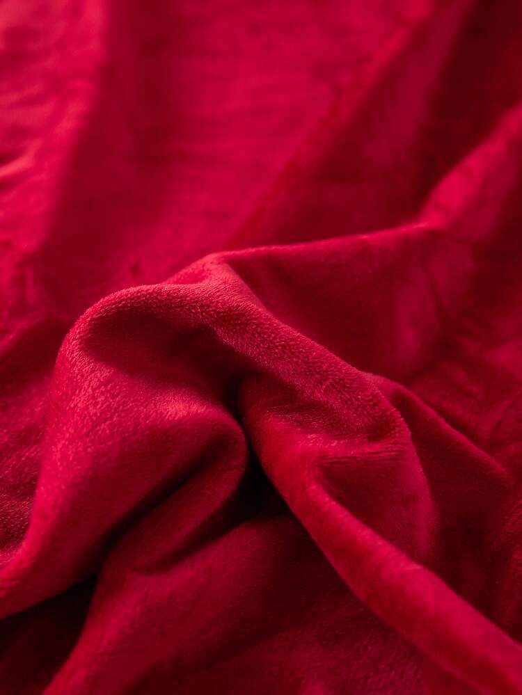 1pc Vải bọc ghế sofa màu rắn với 1pc áo gối mà không có chất độn - Màu Đỏ Sâu - Xem 5