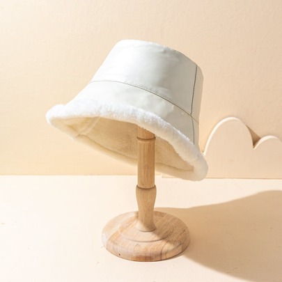 Solid Fuzzy Bucket Hat