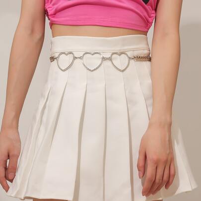 Heart Decor Chain Belt