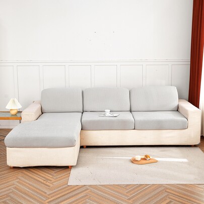 1pc Solid Color Sofa Cushion Cover