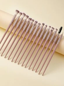 15pcs Makeup Brush Sets Premium Synthetic Hair Eyeshadow Blending Brush Sets Cosmetics Tools For Face And Eyes