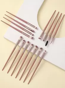 15pcs Makeup Brush Sets Premium Synthetic Hair Eyeshadow Blending Brush Sets Cosmetics Tools For Face And Eyes