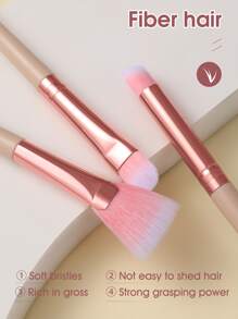 12件套化妆刷套装，优质合成毛眼影晕染刷套装，面部及眼部化妆工具，化妆刷套装，化妆刷套装，化妆刷套装，全套化妆刷，化妆刷套装，全套化妆工具，化妆刷套装，化妆刷套装，化妆礼盒套装 - 彩色 - 查看 5