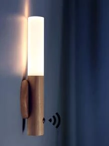 1pc Multifunctional Plastic Under Cabinet Light,Daily Solid Movable LED Closet Light For Bedroom - Yellow - View 2