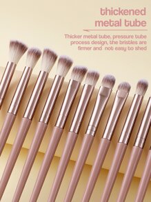 15pcs Makeup Brush Sets Premium Synthetic Hair Eyeshadow Blending Brush Sets Cosmetics Tools For Face And Eyes