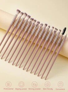 15pcs Makeup Brush Sets Premium Synthetic Hair Eyeshadow Blending Brush Sets Cosmetics Tools For Face And Eyes