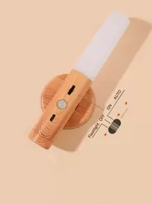 1pc Multifunctional Plastic Under Cabinet Light,Daily Solid Movable LED Closet Light For Bedroom - Yellow - View 4