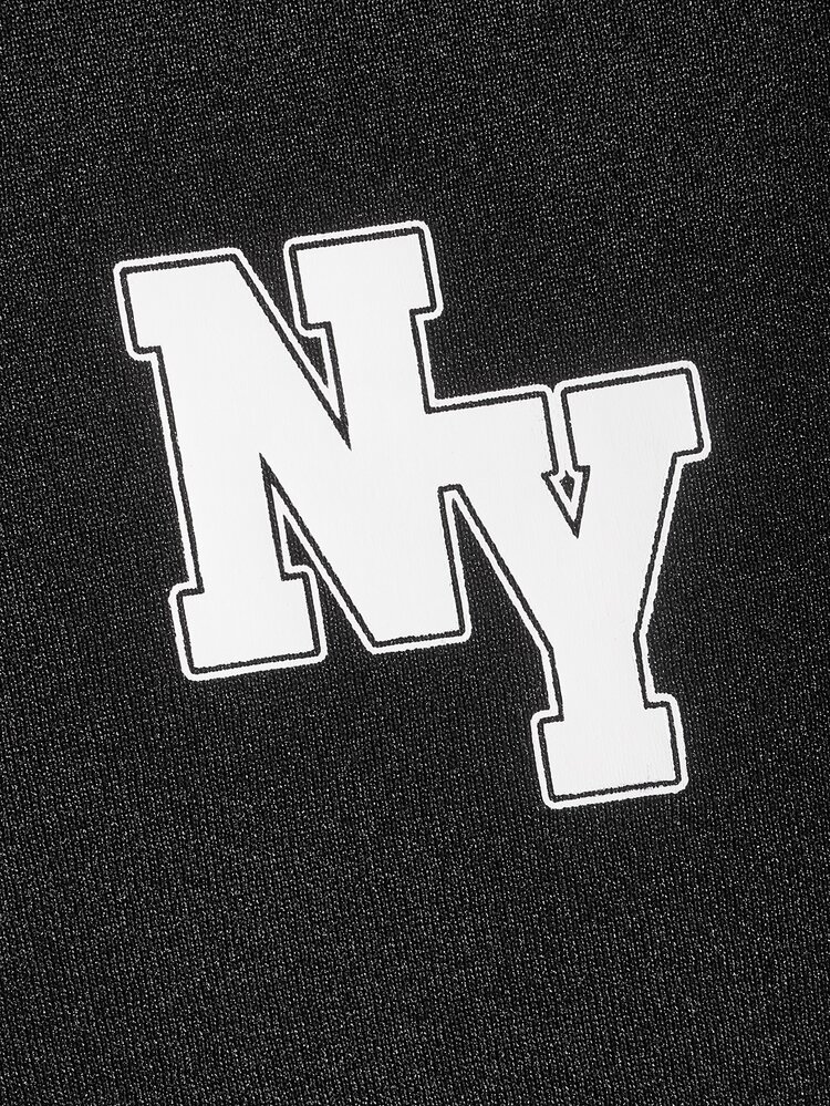 EASEVO Men Plus Letter Graphic Kangaroo Pocket Drawstring Hoodie - Black - View 3