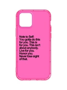 霓虹粉色标语图案手机壳适用于 15/15Plus/15Pro/15Promax 防水防震防摔防刮 - 粉色 - 查看 4