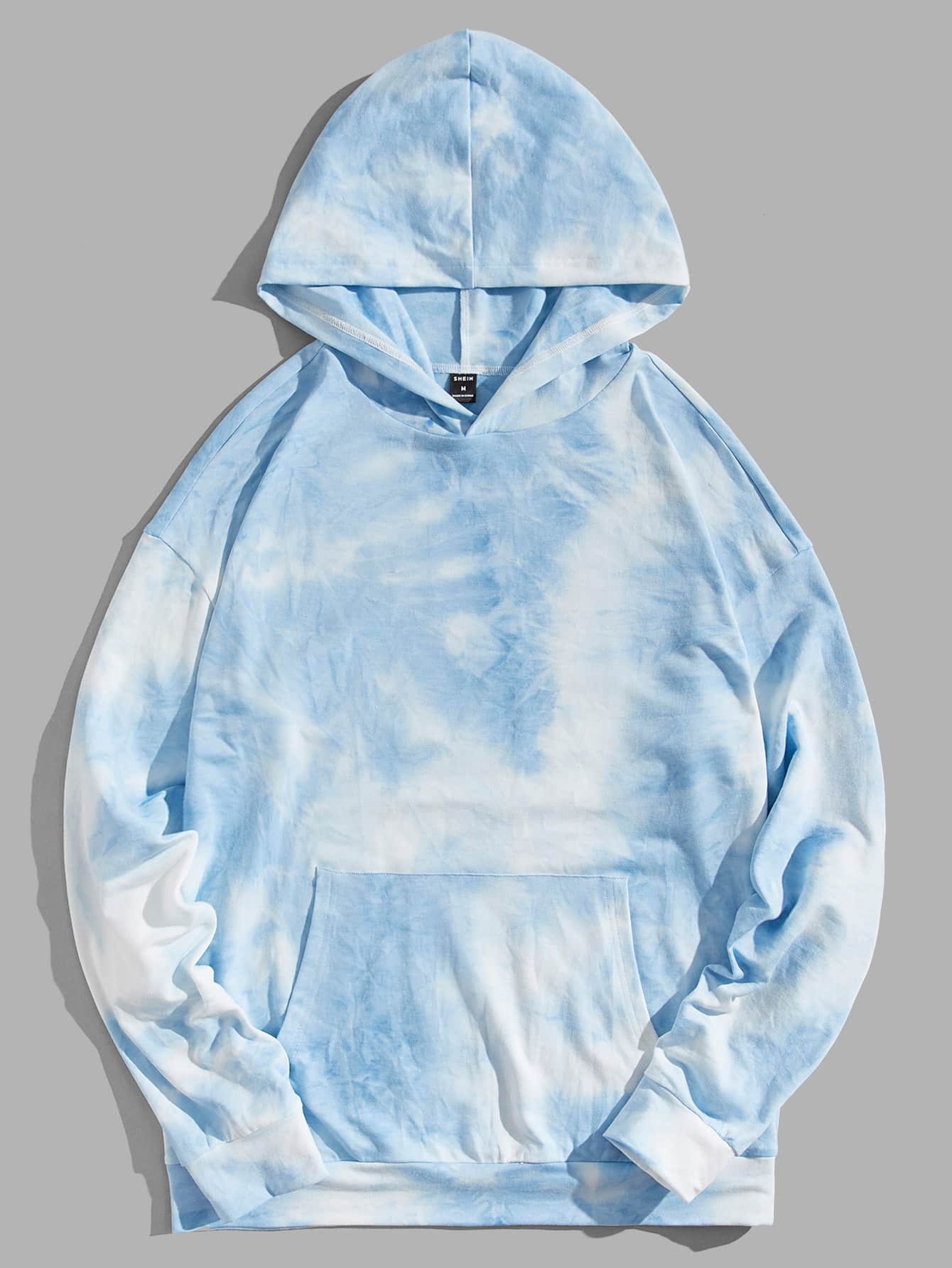 Manfinity 男士紮染袋鼠口袋連帽衫