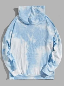 Manfinity 男士紮染袋鼠口袋連帽衫