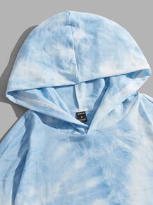 Manfinity 男士紮染袋鼠口袋連帽衫