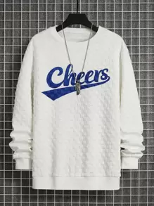 Aesthetic Post Áo nỉ Nam Lá thư Giải trí - trắng - Xem 1