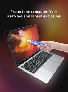 1 hoja Protector de pantalla mate compatible con Macbook Air A1932 de 13 pulgadas - transparente - Ver 4