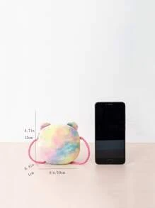 Niñas Bolso bandolera de color combinado con dibujos animados - Multicolor - Ver 3