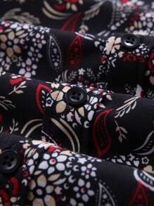 NITAGUT Men Paisley Print Shirt - Multicolor - View 5